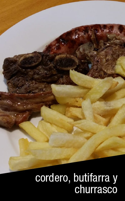 Plato de carnes con patatas de Cal Suso